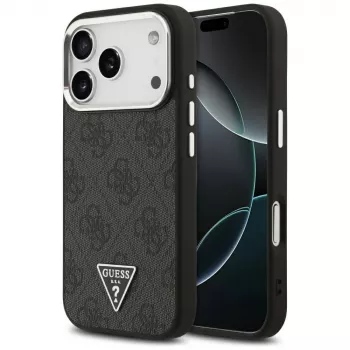 Guess 4G Triangle Logo MagSafe Case til iPhone 17 Pro (sort)