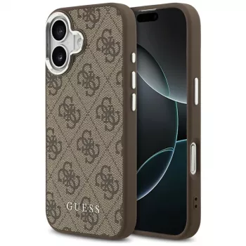 Guess 4G Classic Logo MagSafe Case til iPhone 17, brun