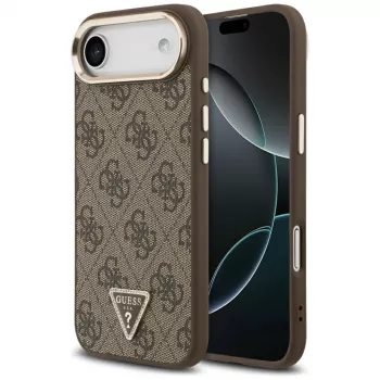 Guess 4G Triangle Logo MagSafe-cover til iPhone Air, brun/guld
