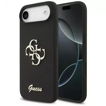 Guess Silicone Big 4G Script-cover til iPhone Air - sort