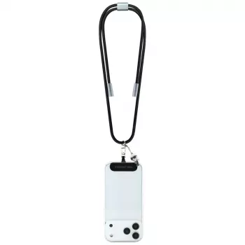 Karl Lagerfeld Ikonik Charm USB-C til USB-C-kabel med lanyard, 1,2 m, sort