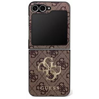 Guess Big 4G Logo Classic-cover til Samsung Galaxy Z Flip7 - brun