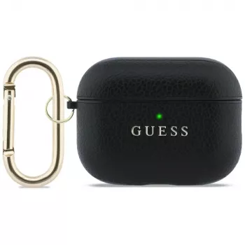 Guess Grained Classic Logo Case til AirPods Pro 3, sort