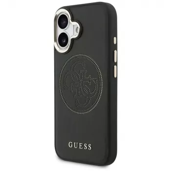 Guess Perforated 4G MagSafe-cover til iPhone 17, sort
