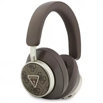 Guess 4G Triangle Logo trådløse Bluetooth 5.4 on-ear-hovedtelefoner med ENC - brun