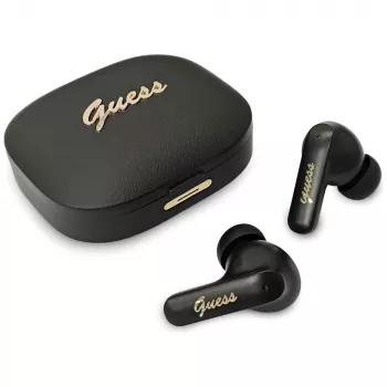 Guess Script Metal TWS-øretelefoner sort