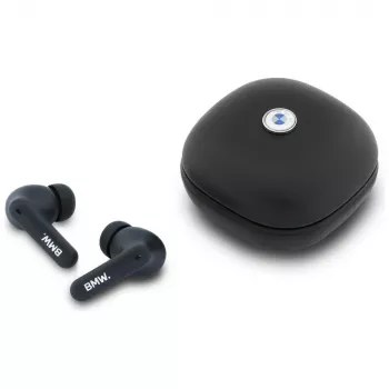 BMW LeatherMetal Logo ENC TWS Bluetooth 5.3-høretelefoner sort