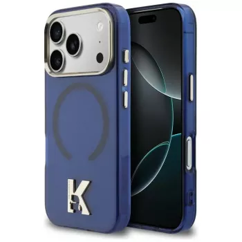 KARL LAGERFELD IML K Head Logo MagSafe-cover til Apple iPhone 17 Pro - blå
