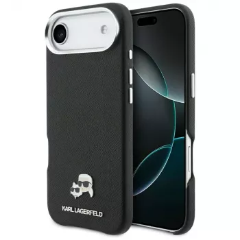 Karl Lagerfeld Karl & Choupette Head Pins Saffiano MagSafe-cover til iPhone Air, sort