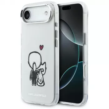 KARL LAGERFELD Karl & Choupette Back MagSafe-cover til iPhone Air, transparent