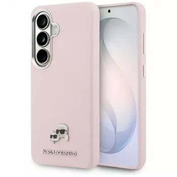 Karl Lagerfeld Saffiano KC MetalLogo MagSafe Case til Samsung Galaxy S26+ pink