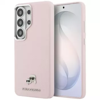 KARL LAGERFELD Saffiano KC Metal Logo MagSafe Case til Samsung Galaxy S26 Ultra - pink