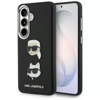 KARL LAGERFELD Saffiano DoubleHeads Metal Case til Samsung Galaxy S26, sort