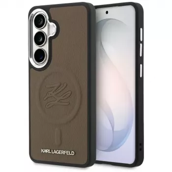 Karl Lagerfeld Embossed Ring Initials MagSafe Case til Samsung Galaxy S26, brun
