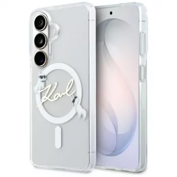 KARL LAGERFELD IML KC Script MagSafe Case til Samsung Galaxy S26+ transparent