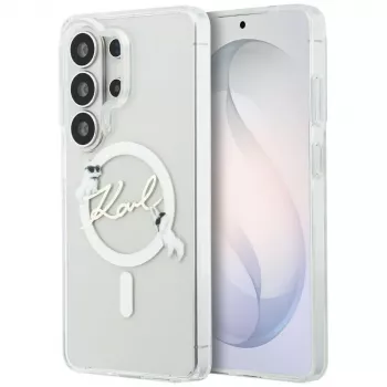 Karl Lagerfeld IML KC Script MagSafe Case til Samsung Galaxy S26 Ultra (transparent)