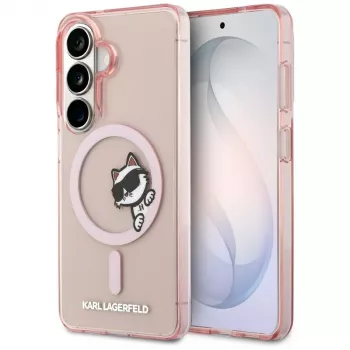 Karl Lagerfeld IML Peekaboo Choupette MagSafe Case til Samsung Galaxy S26 - pink