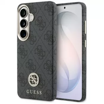 Guess 4G Rhinestone Round Logo MagSafe Case til Samsung Galaxy S26 (sort)