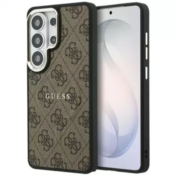 Guess 4G Embossed Ring MagSafe Case til Samsung Galaxy S26 Ultra (brun)