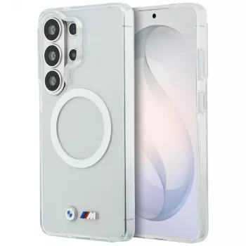 BMW IML Shockproof Metal Logo MagSafe Case til Samsung Galaxy S26 Ultra transparent