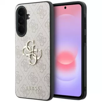 Guess Leder 4G Metal Logo Case til Samsung Galaxy A37 5G pink