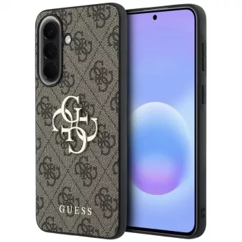 Guess Leather 4G Metal Logo Case til Samsung Galaxy A57 5G brun