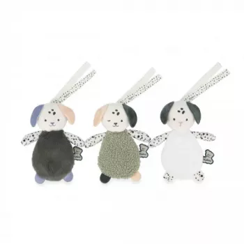 Kaloo Stimuli Puppies sensorisk doudou-sæt - 3 dele