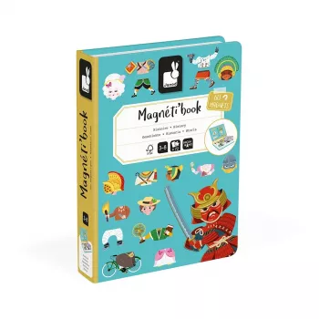 Janod Magnetibook Historie - magnetisk lærelegetøj til børn fra 3-8 år