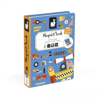 Janod Magnetibook Vehicles magnetisk aktivitetsbog
