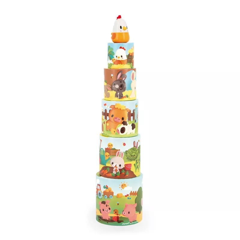 Janod stablepyramide bondegård høne