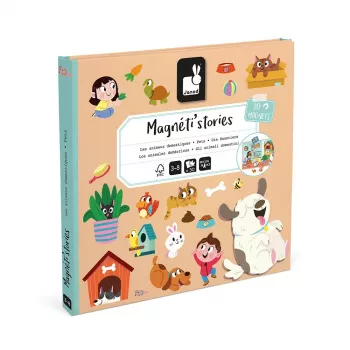Janod Magneti'stories kæledyr magnetisk historieboks