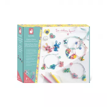 Janod kreativt sæt til fremstilling af venskabssmykker med krympefolie 7+