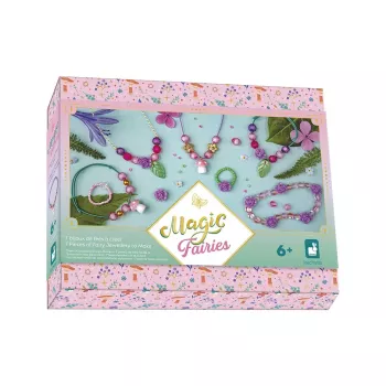 Janod Magic Fairies kreativt smykkefremstillingssæt med opbevaringsboks, 6+