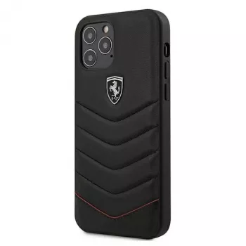 Ferrari Off Track Quilted Hardcase til Apple iPhone 12 Pro Max 6,7 inch sort