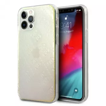 Guess GUHCP12M3D4GIRBL Iridescent Opal Hard Case til Apple iPhone 12 / iPhone 12 Pro 6,1 inch - 4G 3D Pattern Collection