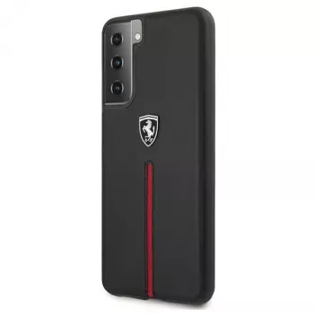 Ferrari FEOSIHCS21MBK S21+ G996 sort Hardcase Off Track Leather Nylon Stripe