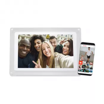 Braun DigiFrame 1020 WiFi 10,1 inch digital fotoramme hvid akryl