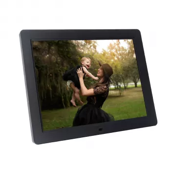 Braun DigiFrame 1594 15-Inch Digital Photo Frame, 16 GB Storage, HDMI Input, Black