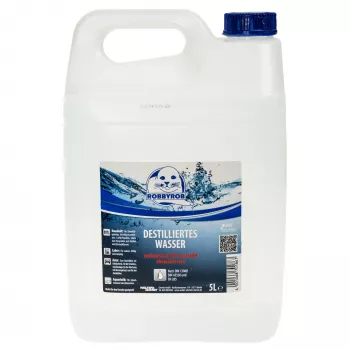 Destilleret vand (DIN 13060, DIN 43530 & EN 285) - 5 liter