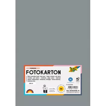 Folia 614/50 84 - grå - ensfarvet - A4 (210 x 297 mm) - 300 g/m² - 50 ark - Tyskland
