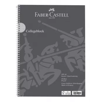 Faber-Castell collegeblok kvadreret DIN A4 med margen