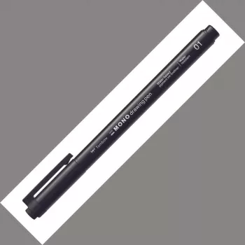 Tombow Mono Fineliner tegneblyant 01 spids 0,24 mm linje sort 12-pak