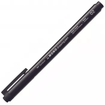 Tombow MONO Drawing Pen fineliner 02 - sort - 0,30 mm linjebredde