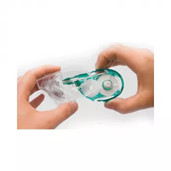 Tombow MONO YXE korrekturbånd - grøn/transparent - 16 m x 4,2 mm - blisterpakning