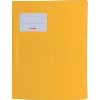 BRUNNEN FACT! Quick-bind, polypropylen, gul, gennemsigtig, DIN A4