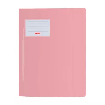 BRUNNEN FACT! hæftemappe polypropylen pastelrosa gennemsigtig DIN A4