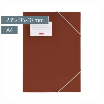 BRUNNEN FACT!pp dokumentmappe DIN A4 brun transparent
