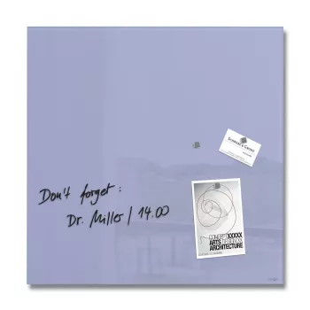 SIGEL Artverum glas-magnettavle 48 x 48 cm lavendel GL119