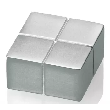 SIGEL C10 ekstra stærk neodym-skivemagnet sølv 20mm x 10mm (4-pak)
