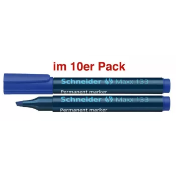 Schneider Maxx 133 permanentmarker blå 1,0 - 4,0 mm, 10-pak